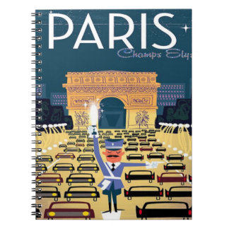 Paris Frankreich Vintage-Reise Retro-Tourismus Url Notizblock