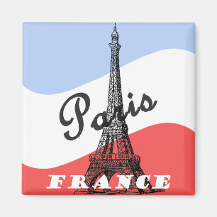Paris Frankreich Vintage-Reisemagnet Magnet
