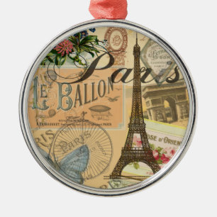 Paris Frankreich Vintage Reisen Kunstvoll wandern Ornament Aus Metall