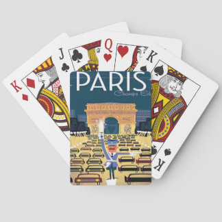 Paris Frankreich Vintage Reisetourismus Urlaub Spielkarten