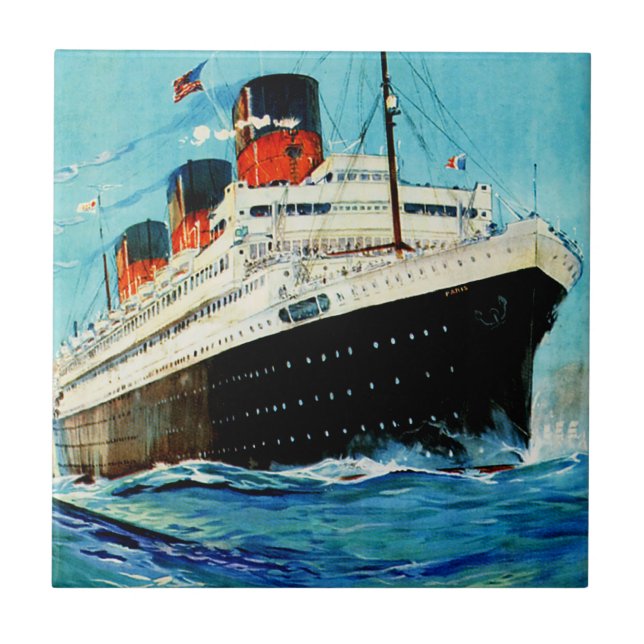 Paris - Französische Linie Fliese (Vorderseite)