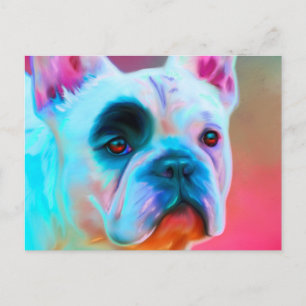 Paris French Bulldog Postkarte
