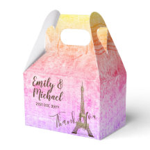 Paris Gable Box Personalisiert PINK Parchment