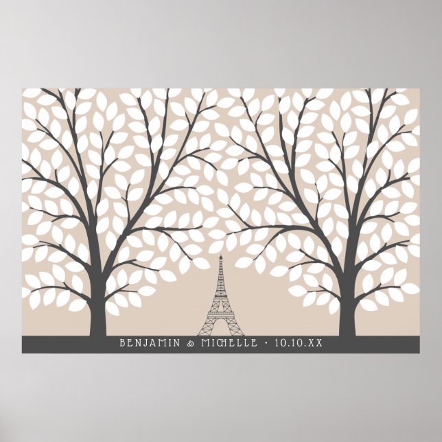 Paris Gästebuch - 250 Unterschriften (Vorne)