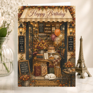 Paris Geburtstag Paris Liebhaber Herbst Geburtstag Karte