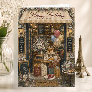 Paris Geburtstag Paris Liebhaber Winter Geburtstag Karte