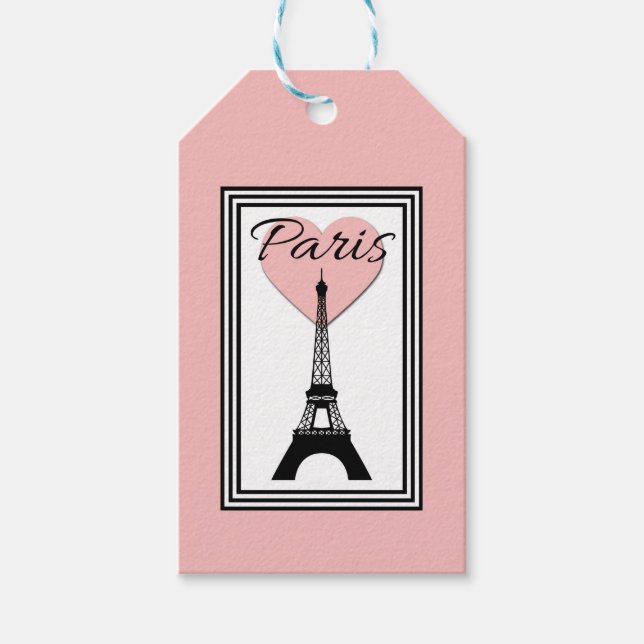 Paris Geschenkanhänger (Vorderseite)