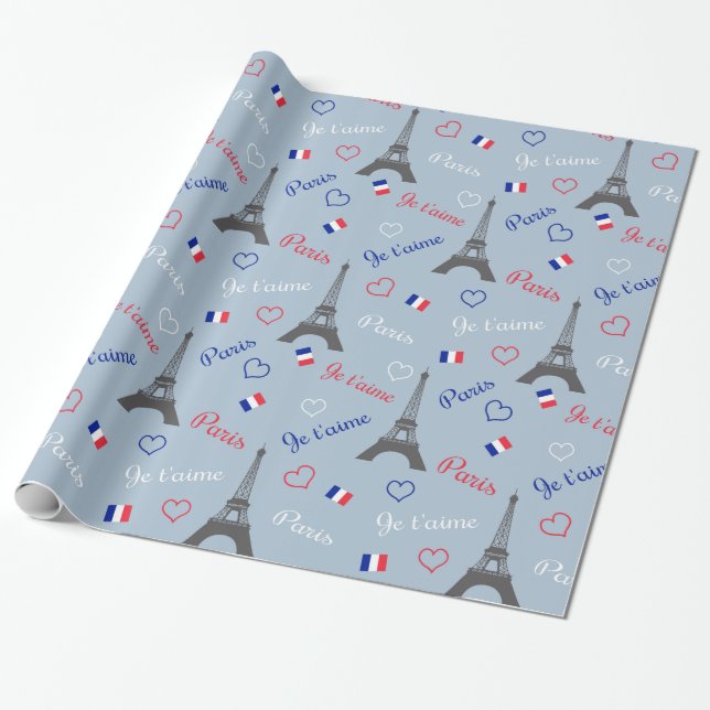 Paris Geschenkpapier (Ungerollt)