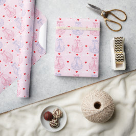 Paris-Geschenkpapier, Eiffelturm-Geschenk Geschenkpapier