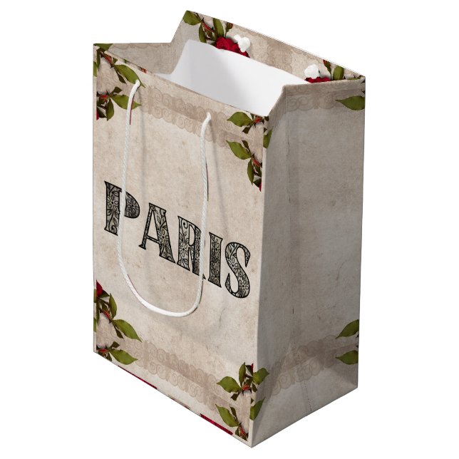Paris Gift Bag Mittlere Geschenktüte (Vorderseite Schrägansicht)