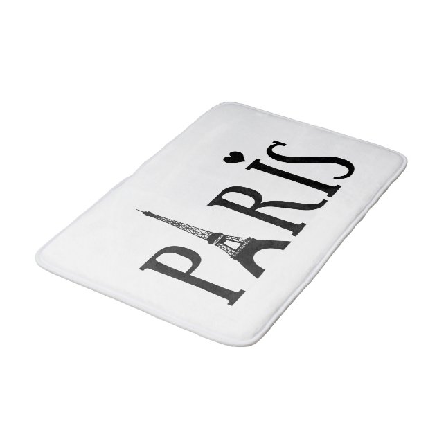 Paris - Grafik Badematte (Schrägansicht)