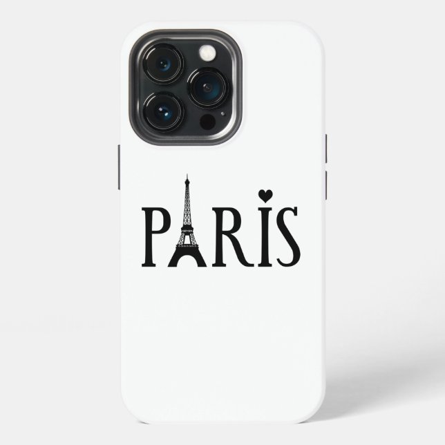 Paris - Grafik iPhone Hülle (Hinten)