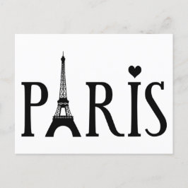 Paris - Grafik Postkarte