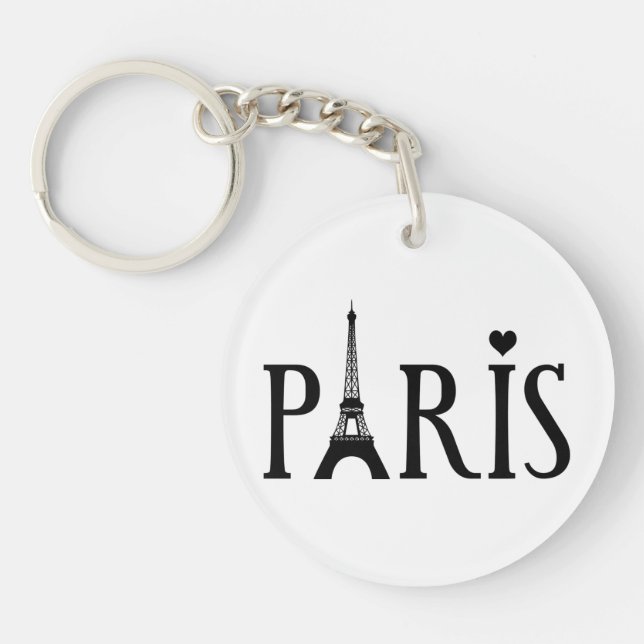 Paris - Grafik Schlüsselanhänger (Vorderseite)