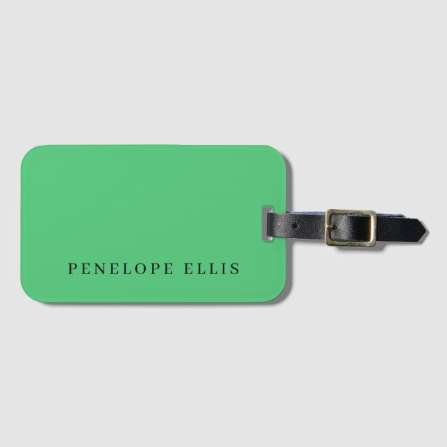 Paris Green Einzigartig Original Classic Beruflich Gepäckanhänger (Vorderseite (Horizontal))