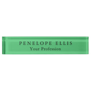 Paris Green Einzigartig Original Classic Beruflich Namensplakette