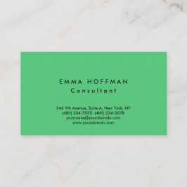 Paris Green Stilvoll Schlicht Classical Visitenkarte