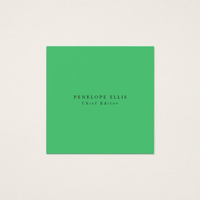 Paris Green Unique Originale Klassische Visitenkar (Vorderseite)