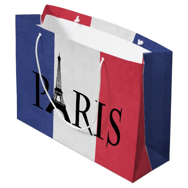 Paris Große Geschenktüte (Rückseite Schrägansicht)