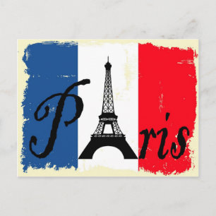 Paris Grunge Postkarte