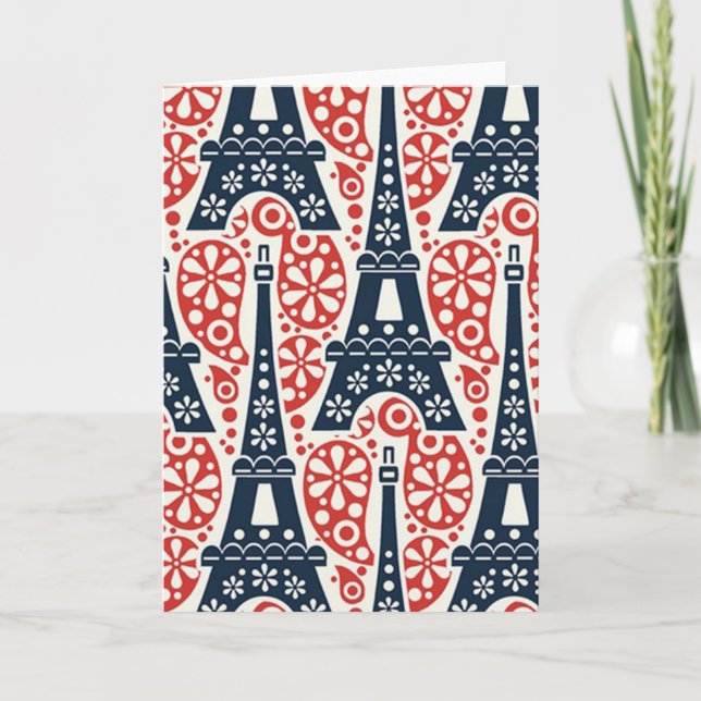Paris-Gruß-Karte Karte (Vorderseite)