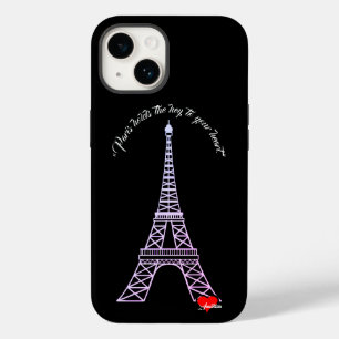 "Paris hält den Schlüssel zum Herzen", iPhone Case