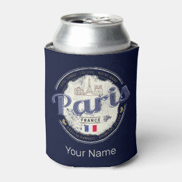 Paris Hauptstadt Frankreich Eiffelturm Vintag Souv Dosenkühler
