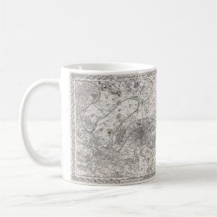 Paris Hauptstadt von Frankreich Karte Kaffeetasse