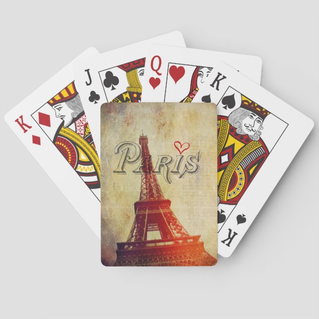 Paris Heart Spielkarten (Rückseite)