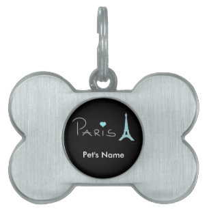 Paris-Herz-Eiffelturm Tiermarke