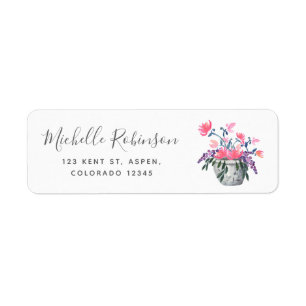 Paris Hochzeit-Aquarell-Wildblumen