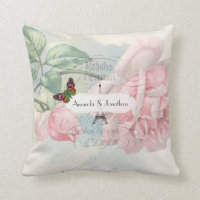 Paris Hochzeit Vintag Shabby-Chic Pink Rose Custom