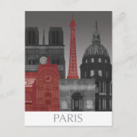 Paris Höhenunterschiede nach Nacht - Rot