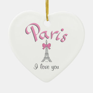 Paris I Liebe Keramikornament