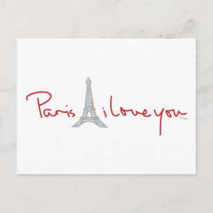 Paris I Liebe Postkarte