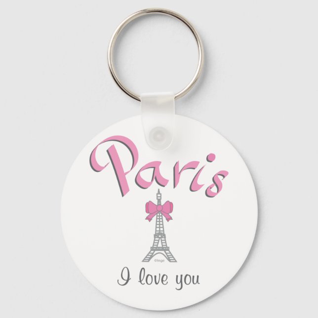 Paris I Liebe Schlüsselanhänger (Vorderseite)