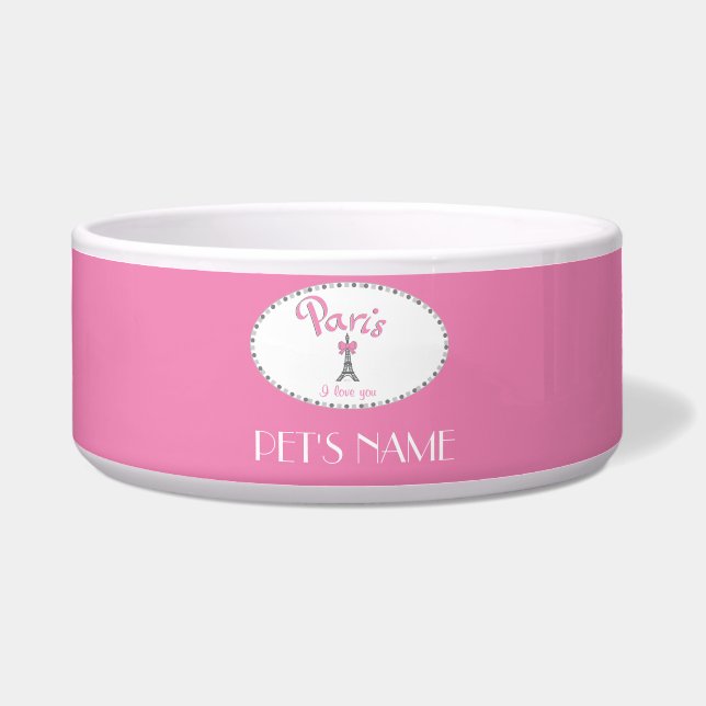 "Paris I Liebe You" - individuell anpassbar Napf (Vorderseite)
