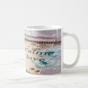 Paris Ich liebe dich Mein Schatz Vintage-Stil Tasse