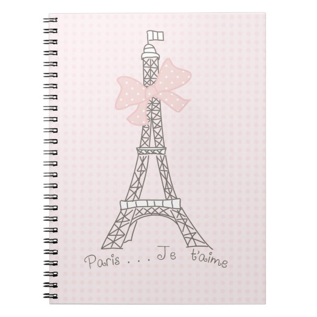 Paris ich liebe dich notizblock (Vorderseite)