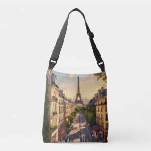 Paris-Illustration Tragetaschen Mit Langen Trägern