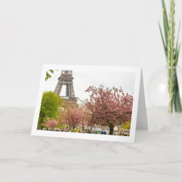 Paris im Frühling geklappte Blank Grußkarte Karte