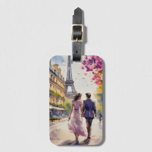 Paris im Frühling Gepäckanhänger