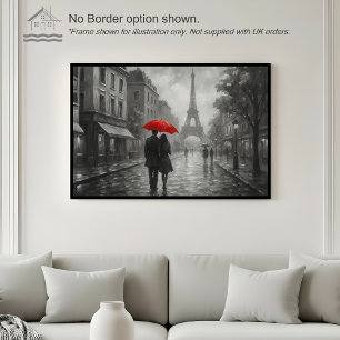 Paris im Regen – Wandkunst Druck Poster