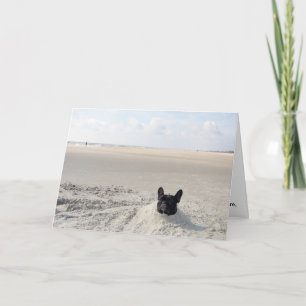 Paris im Sand Dankeskarte