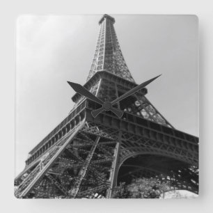 PARIS IMAGE WALL CLOCK QUADRATISCHE WANDUHR