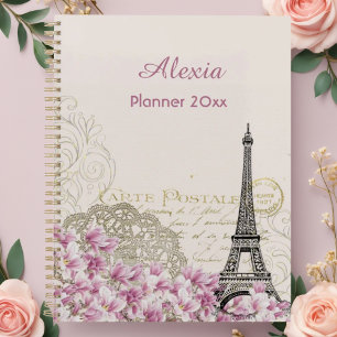 Paris in Blume   Ihr Name Planer