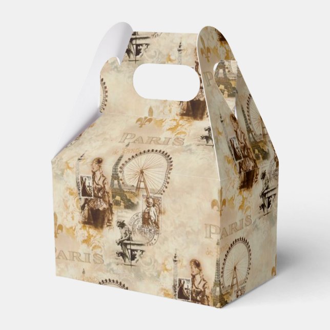 Paris in Brun Geschenkschachtel (Vorderseite)