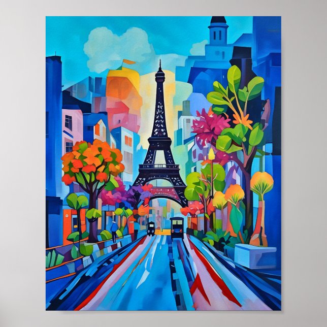 Paris in Color Print, Value Poster Paper (Matte) (Vorne)