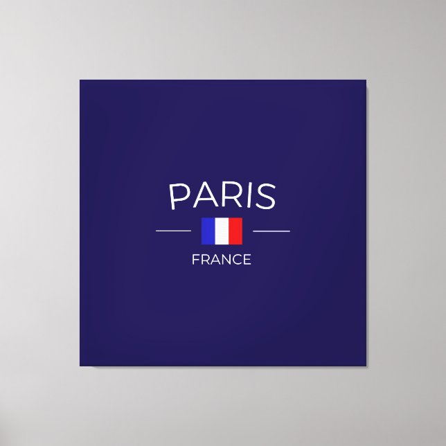 Paris in Frankreich Leinwanddruck (Vorderseite)