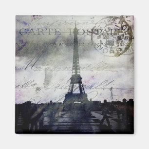 Paris in Lavender Magnet